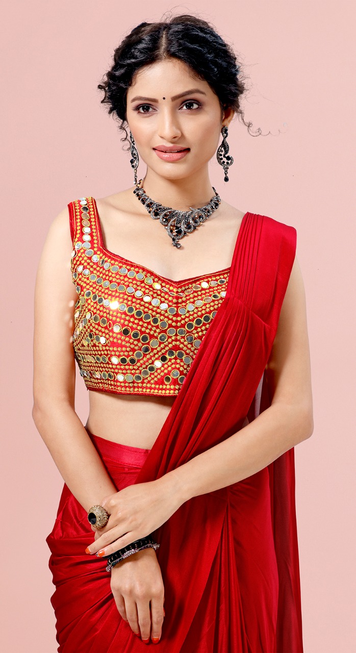 amoha trenza d no 1015592 lycra catchy look saree catalog