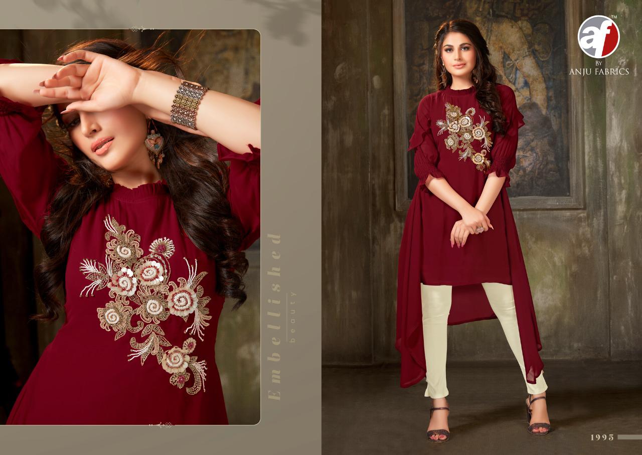 anju fabrics purity vol 1 jorjat elegant top with bottom catalog