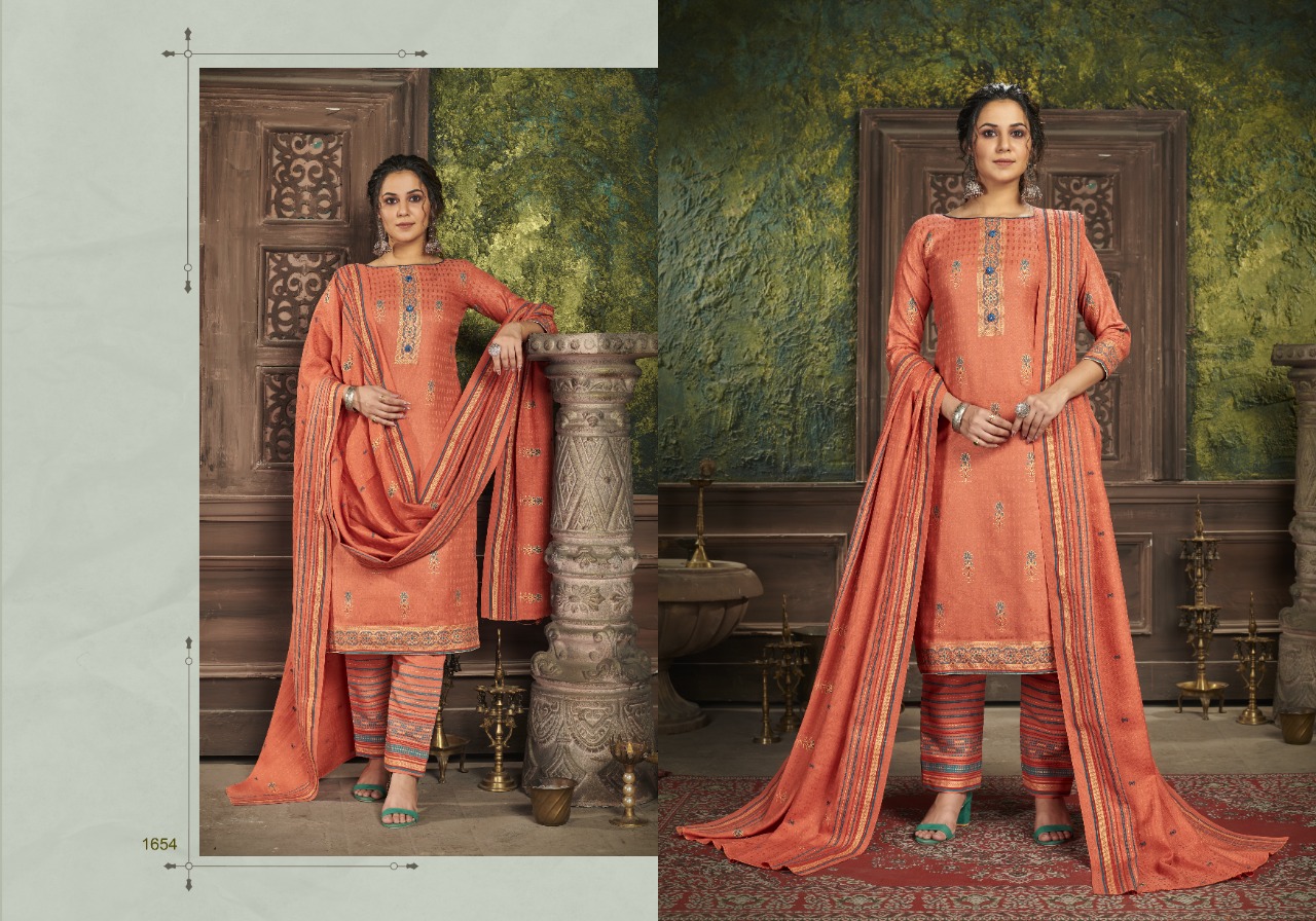 bipson kirnoor 1653 1656 pashmina graceful look salwar suit catalog