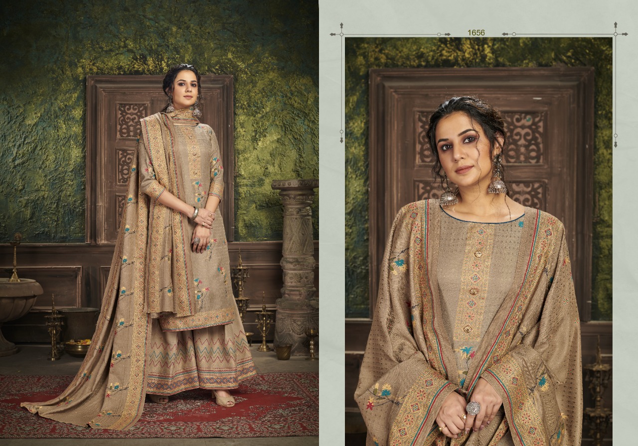 bipson kirnoor 1653 1656 pashmina graceful look salwar suit catalog