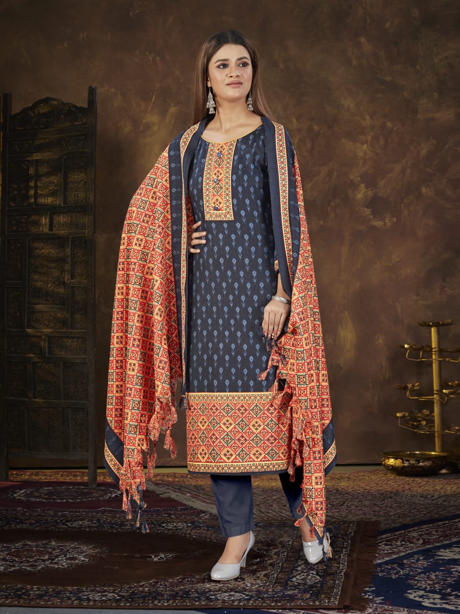 bipson preeto 1664 pashmna gorgeous look salwar suit catalg