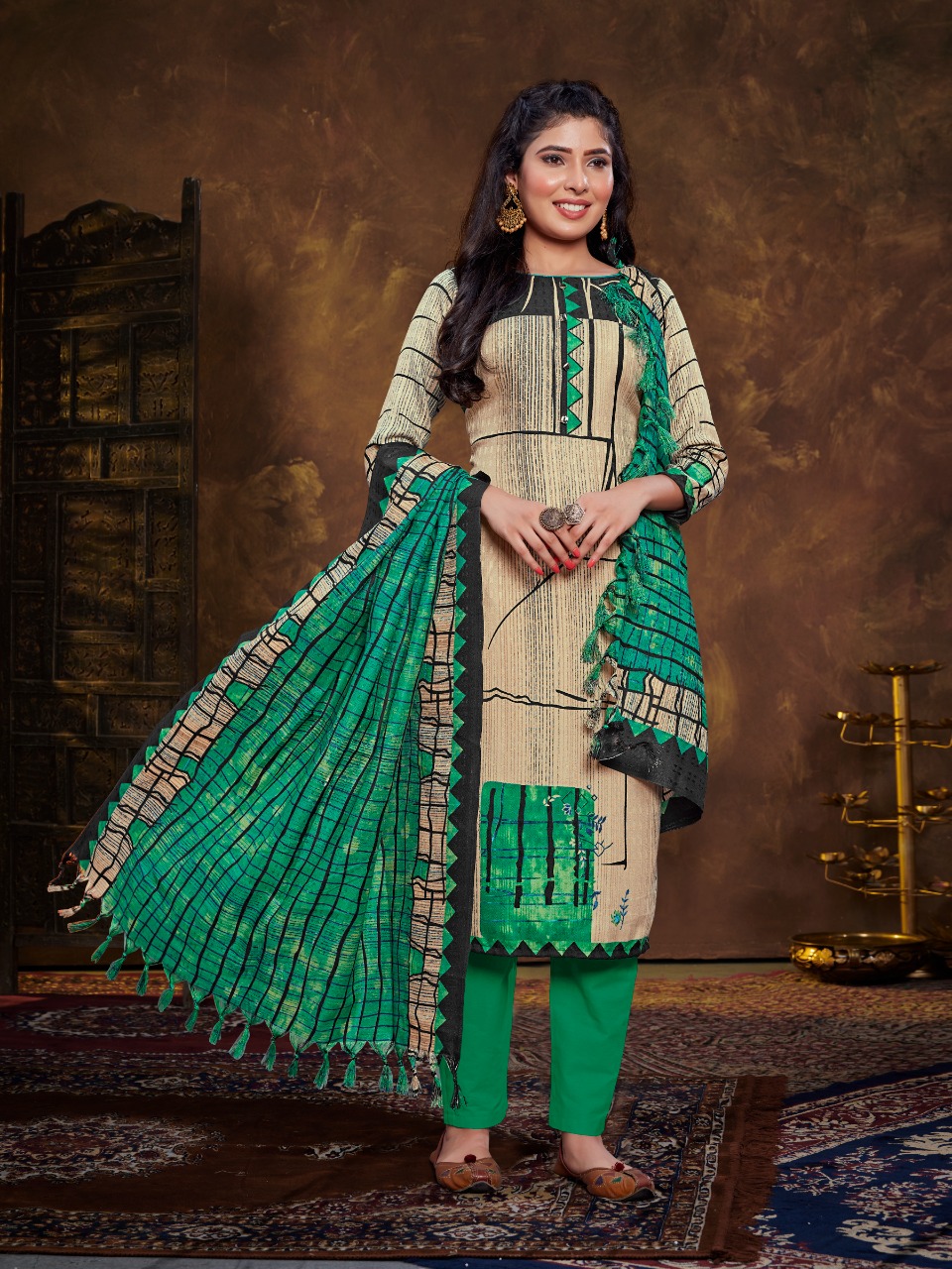 bipson preeto 1672 pashmna gorgeous look salwar suit catalg