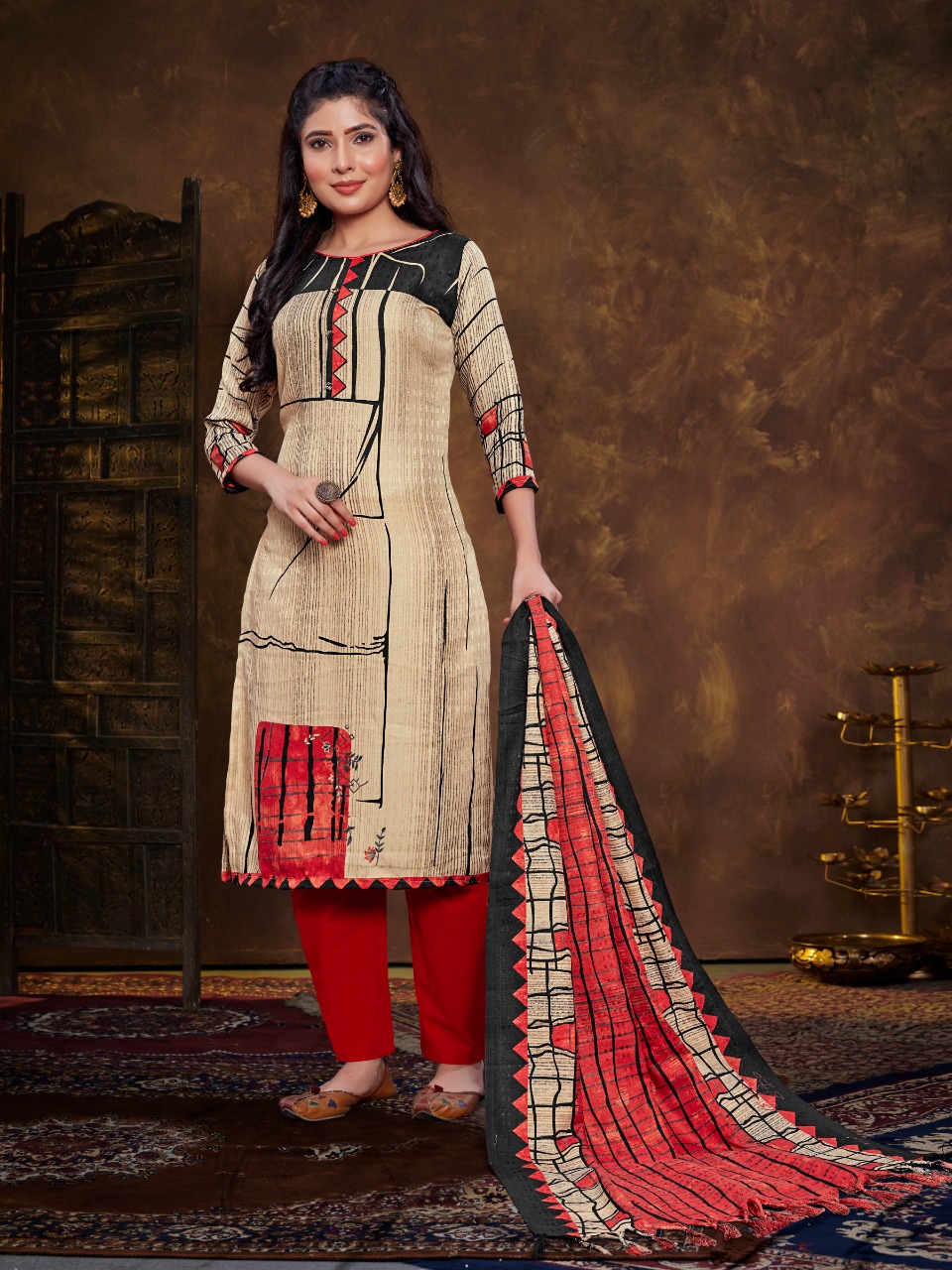 bipson preeto 1672 pashmna gorgeous look salwar suit catalg