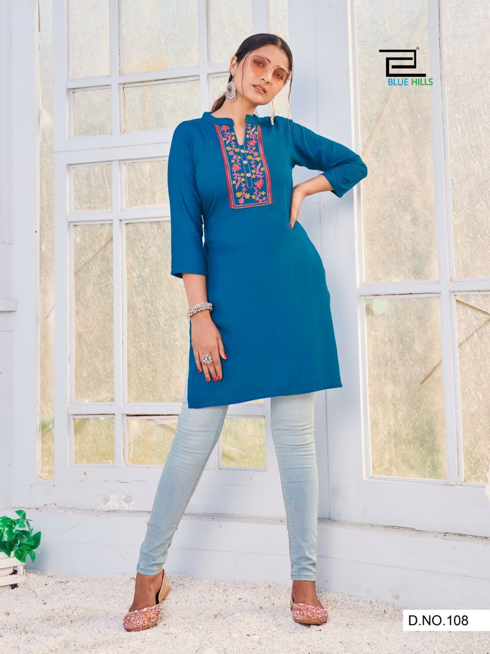 blue hills city light vol 1 rayon  decent look short top catalog