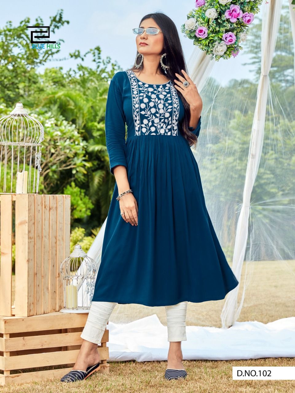 blue hills ice vol 3 rayon  decent look  top catalog