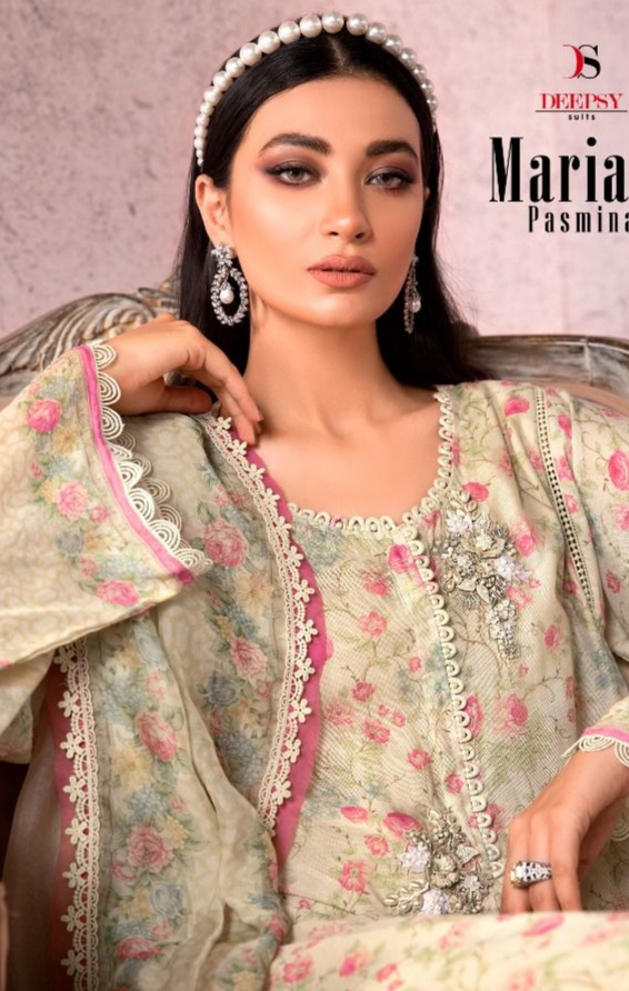 deepsy suits maria b pasmina pashmina elegant salwar suit catalog