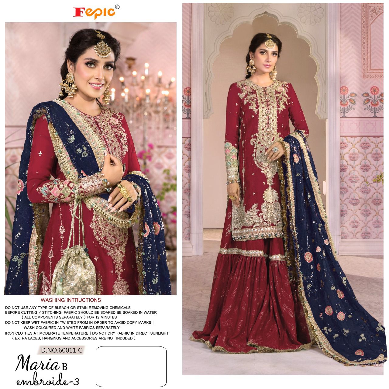 fapic rosemeen d no 60011 organza catchy look salwar suit catalog