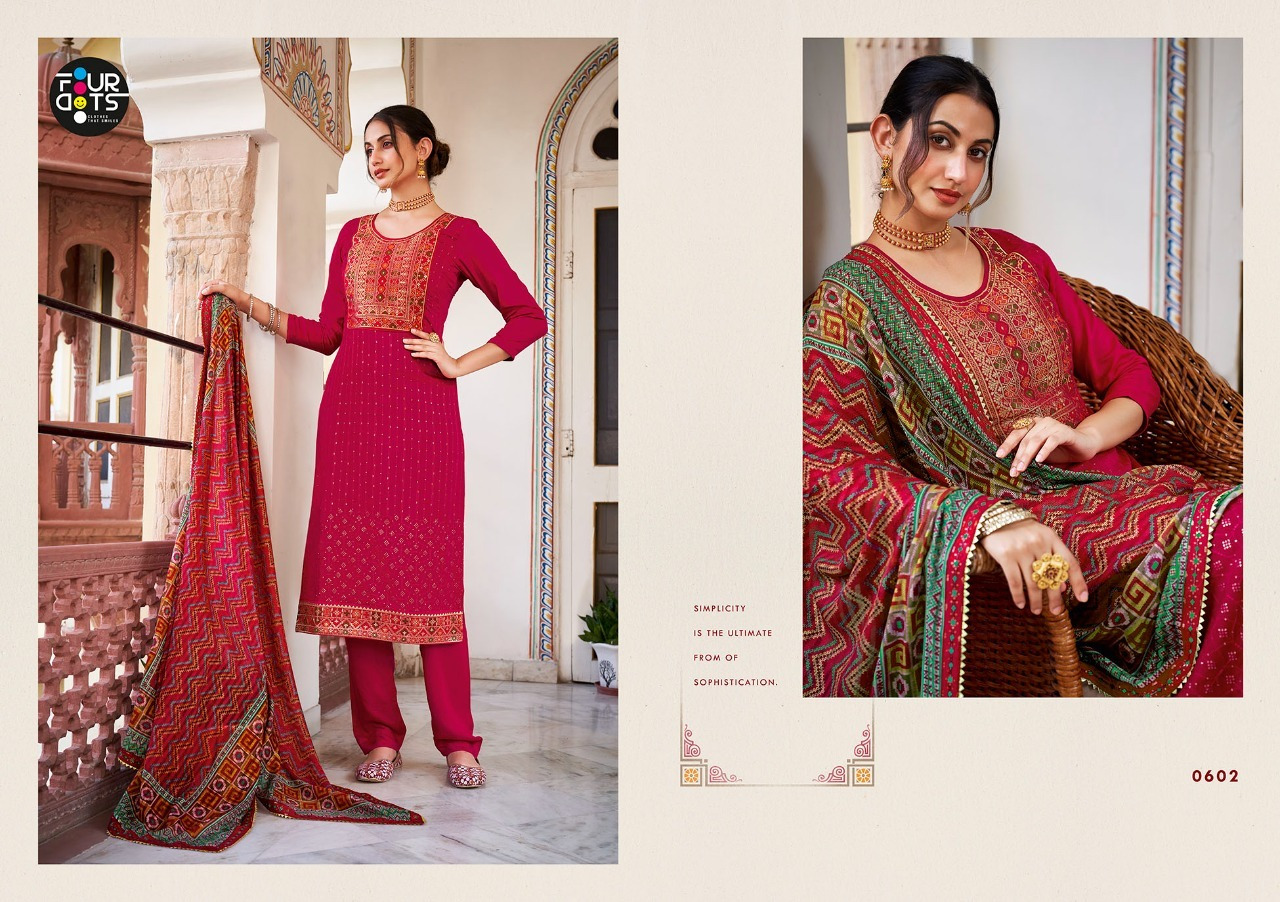 fourdots adhira vol 3 dark muslin new and modern style salwar suit catalog