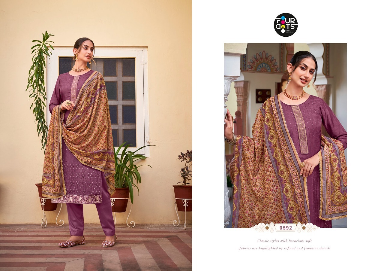 fourdots avshar vol 6 light viscose elegant  salwar suit catalog