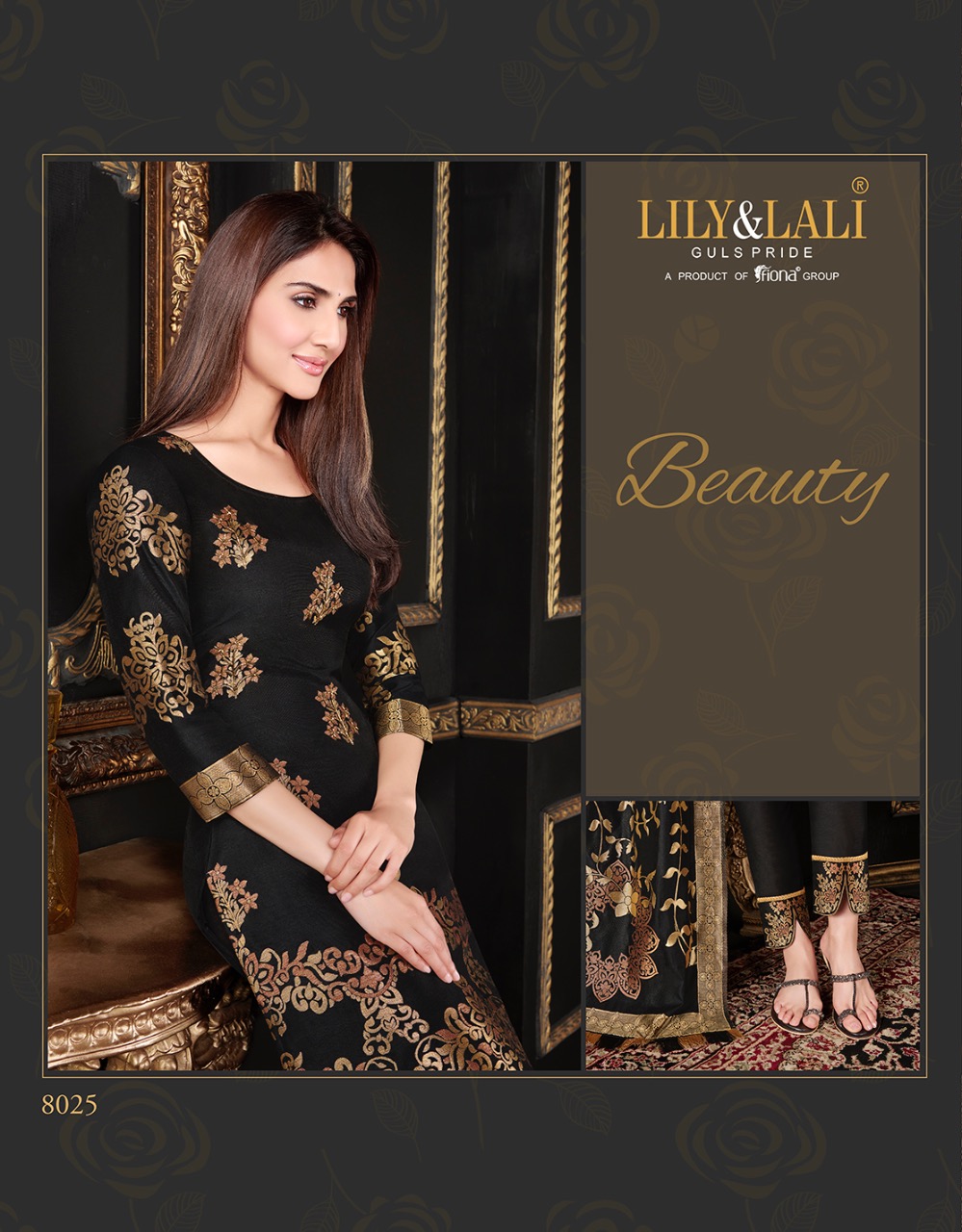 lily and lali silk kari  silk classic trendy look top bottom with dupatta catalog