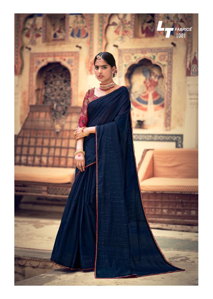 lt fashion zoya chanderi regal look saree catalog