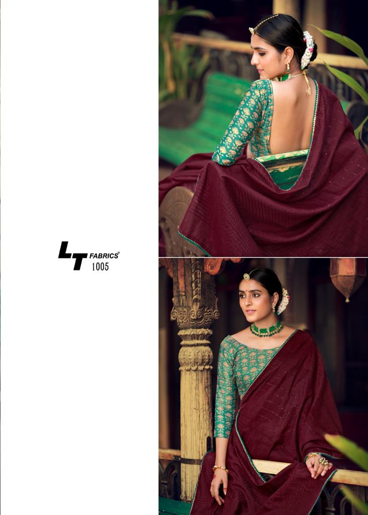 lt fashion zoya chanderi regal look saree catalog