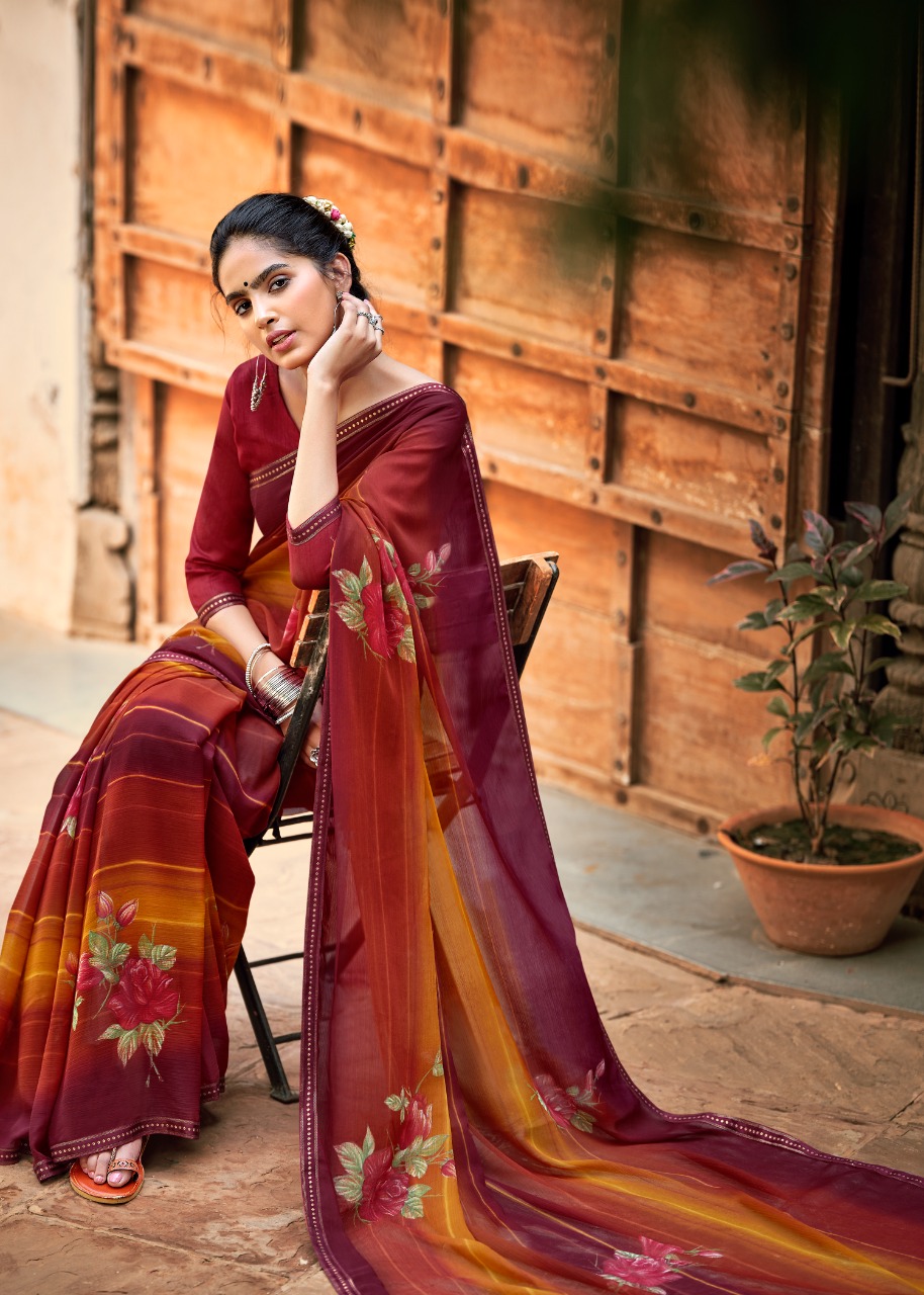 lt kashvi creation janki chiffon beautifull print saree catalog