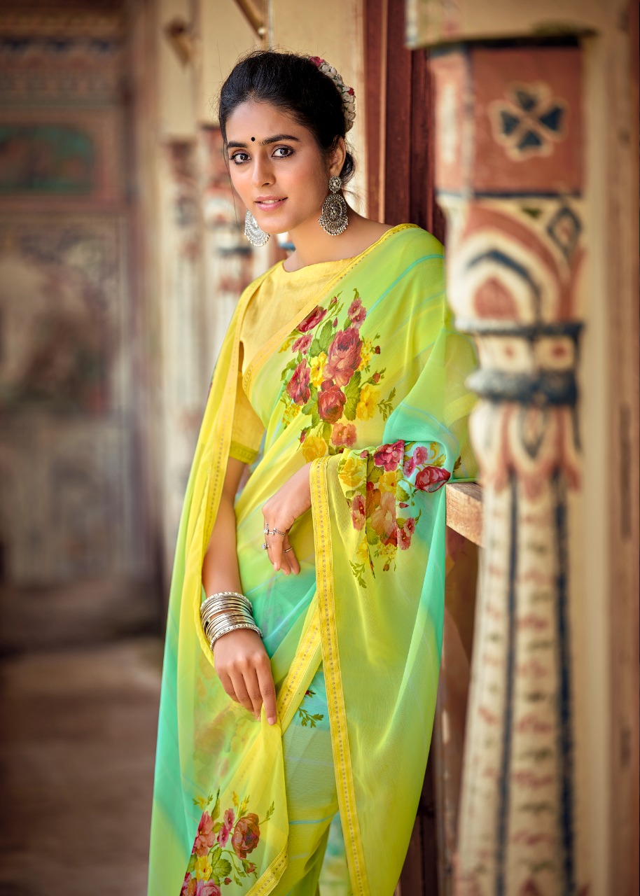 lt kashvi creation janki chiffon beautifull print saree catalog