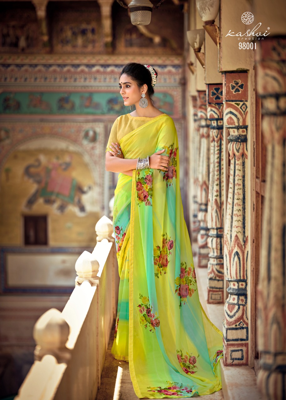 lt kashvi creation janki chiffon beautifull print saree catalog