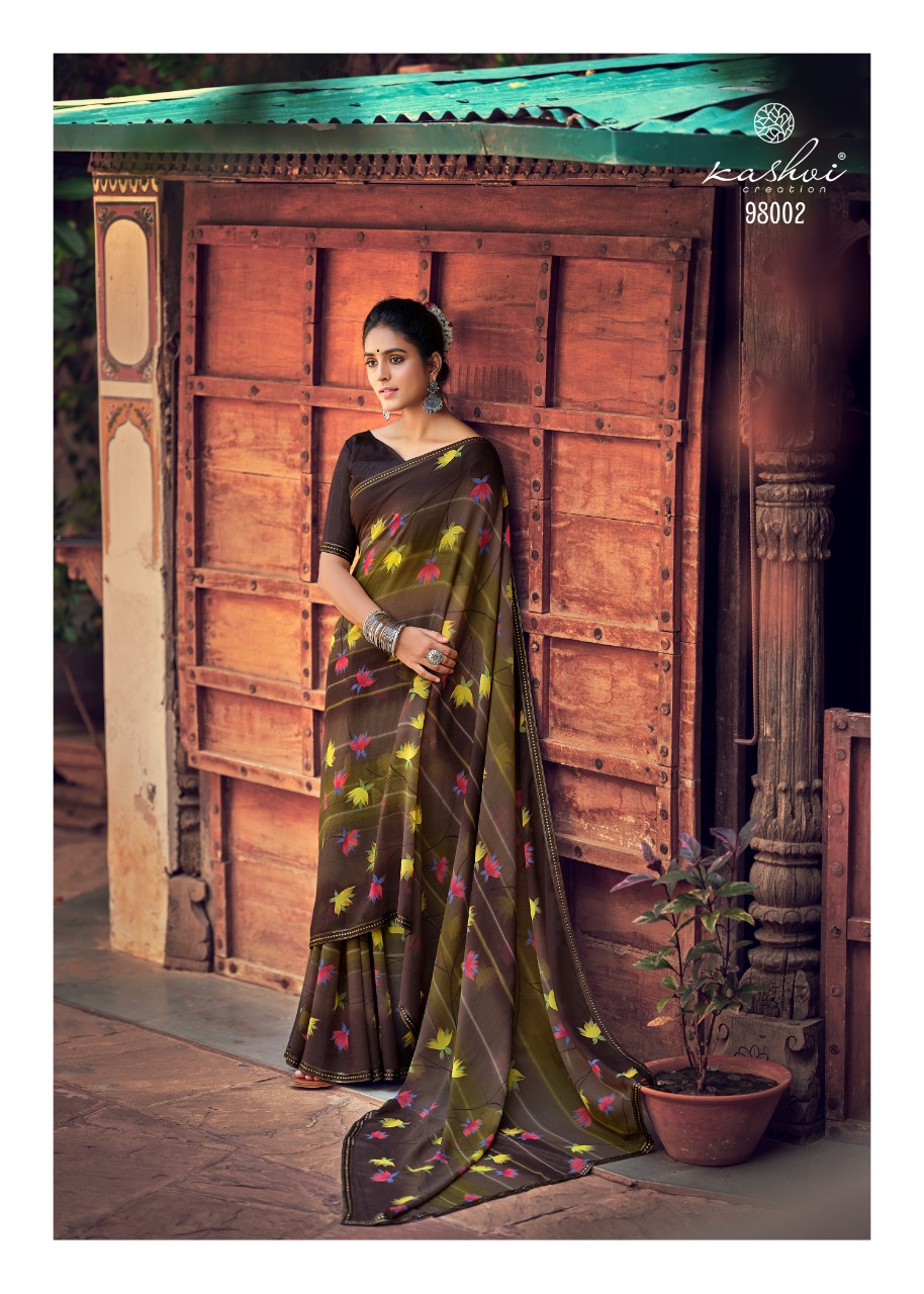 lt kashvi creation janki chiffon beautifull print saree catalog