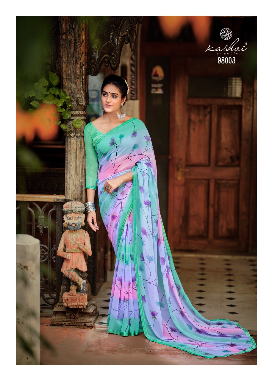 lt kashvi creation janki chiffon beautifull print saree catalog