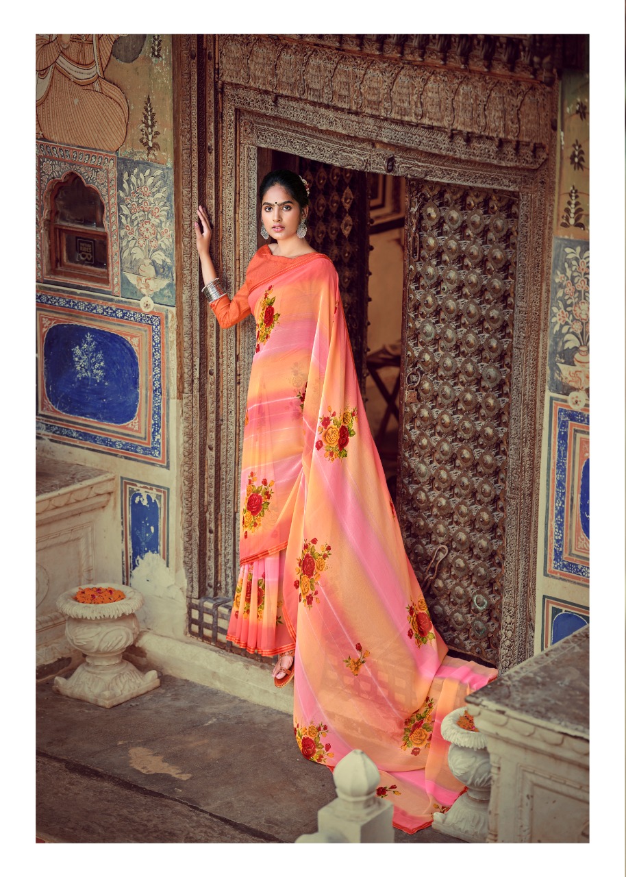 lt kashvi creation janki chiffon beautifull print saree catalog