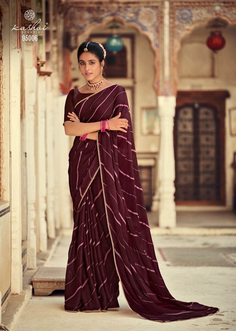 lt kashvi creation niharika chiffon beautiful  saree catalog