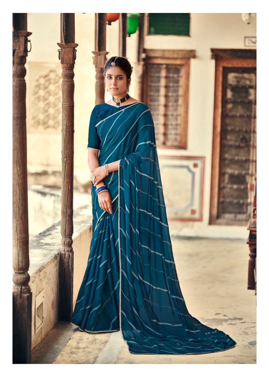 lt kashvi creation niharika chiffon beautiful  saree catalog