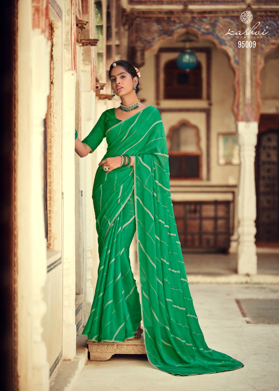 lt kashvi creation niharika chiffon beautiful  saree catalog