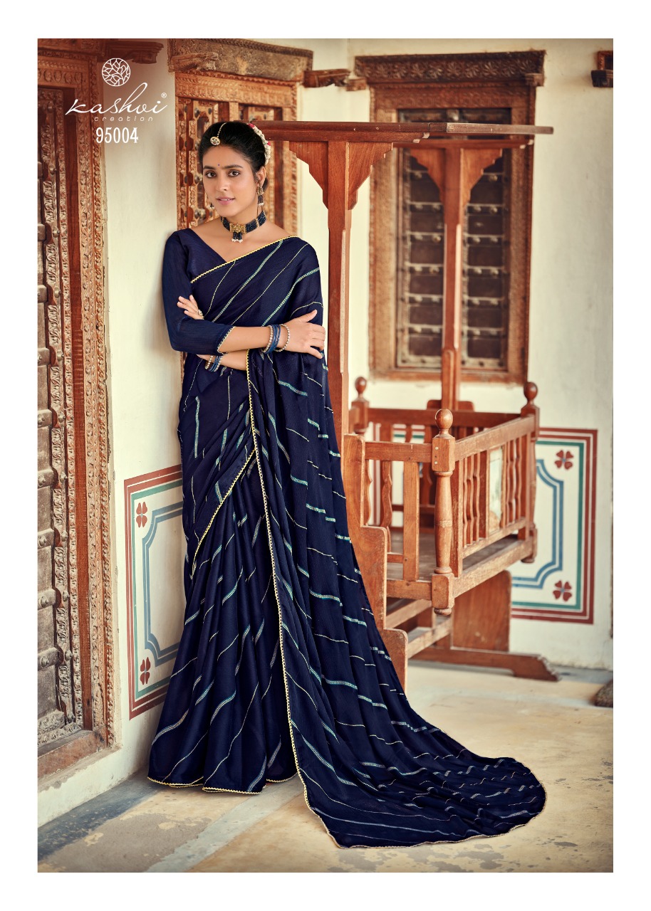 lt kashvi creation niharika chiffon beautiful  saree catalog