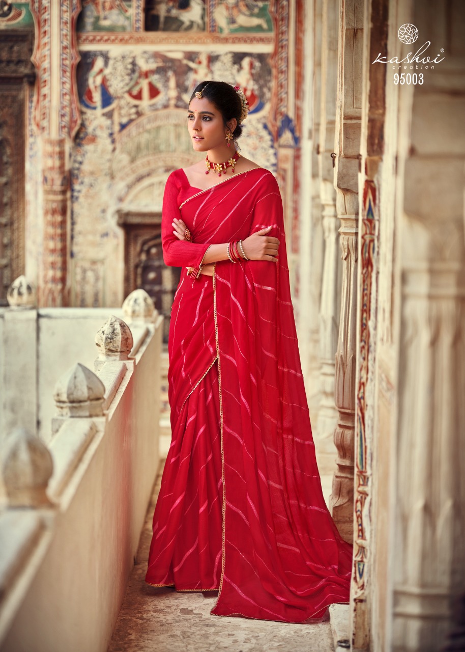 lt kashvi creation niharika chiffon beautiful  saree catalog