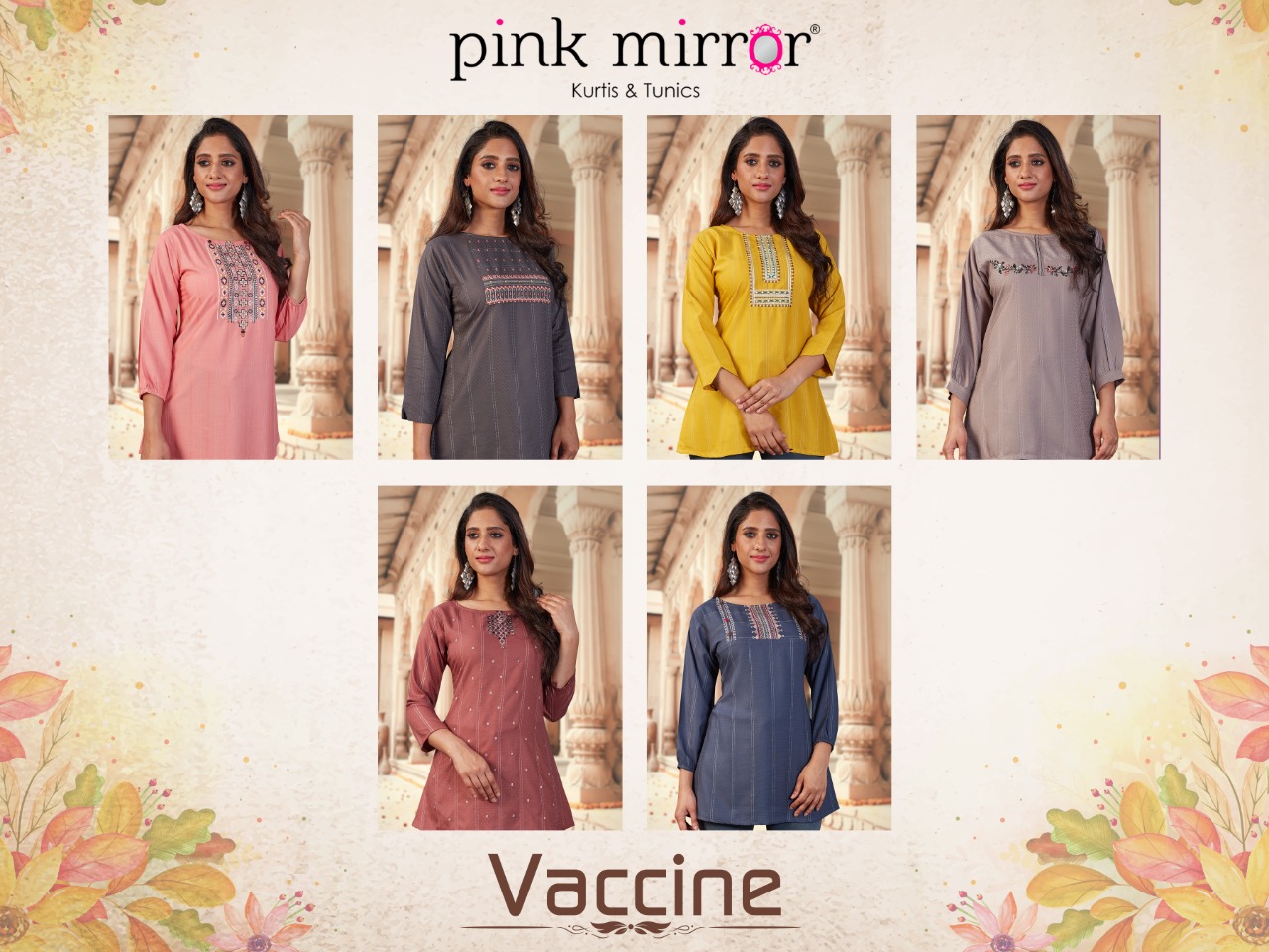 pink mirror vaccine viscose new and modern style short top catalog