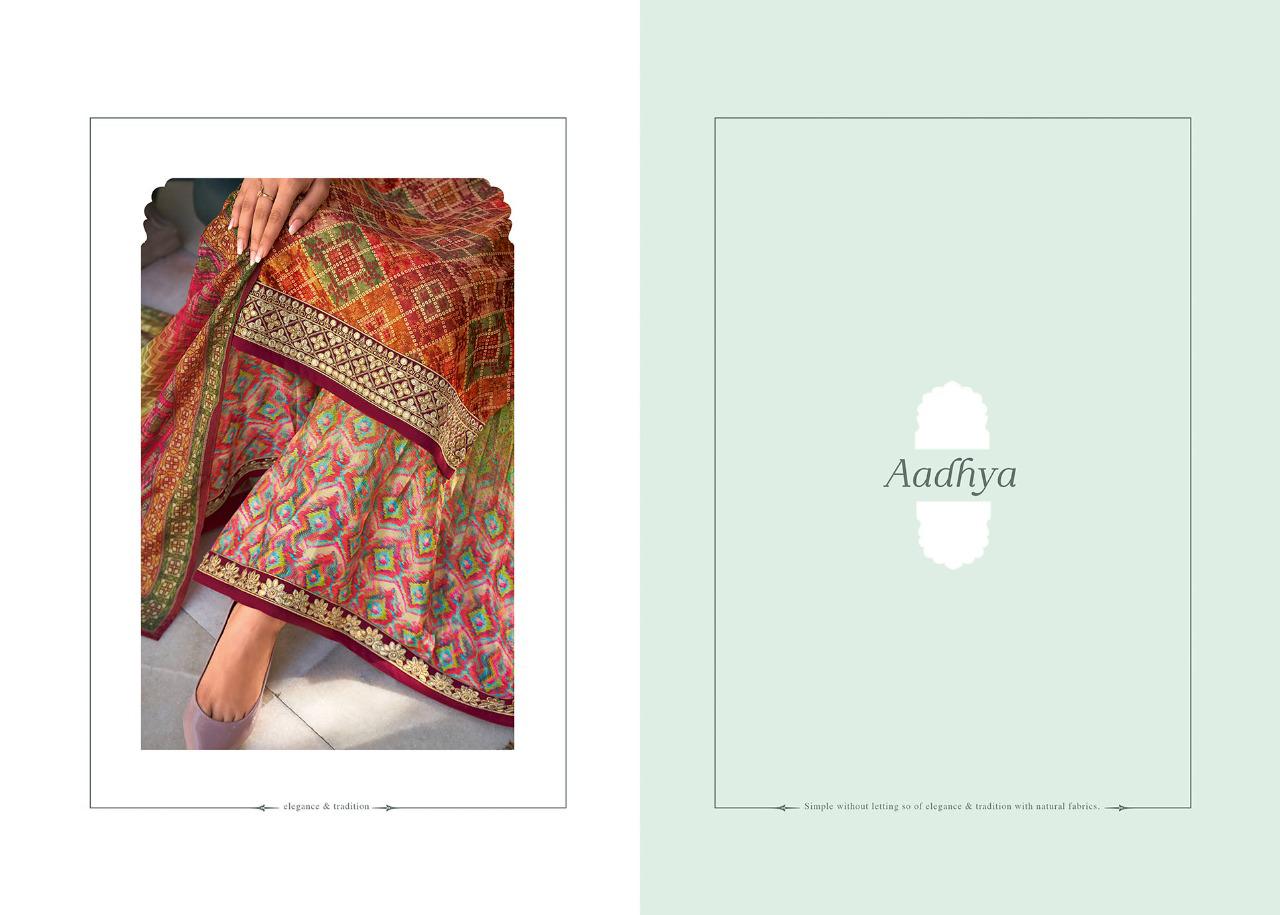 rangoon aadhya satin innovative style top bottom with dupatta catalog