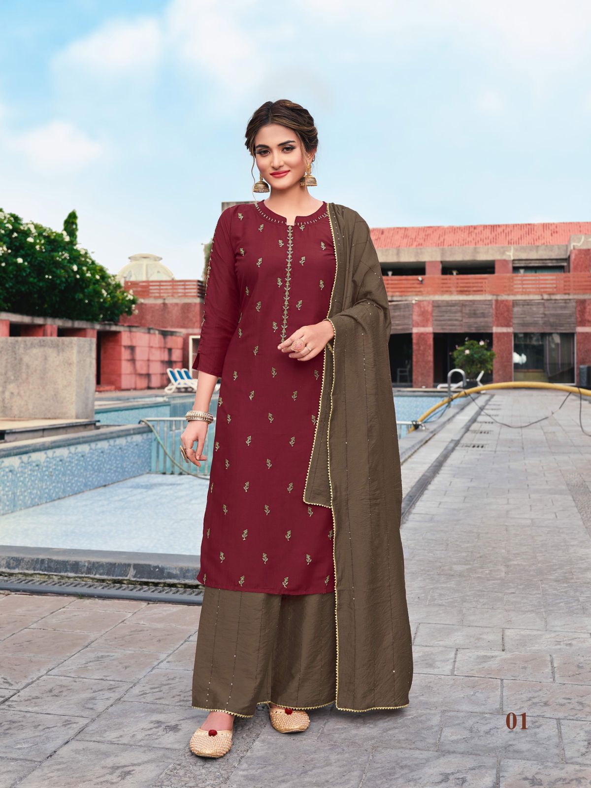 rijiya trends surili vol 2 silk new and modern style top bottom with dupatta catalog