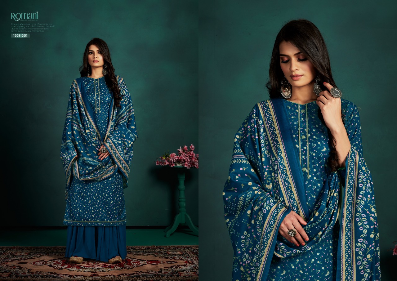 romani flora spun gorgeous look salwar suit catalog