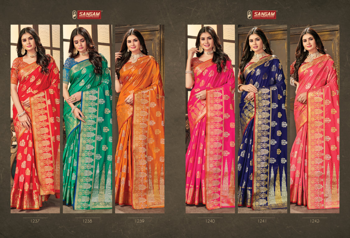 sangam print sirohi silk  silk attractive saree catalog