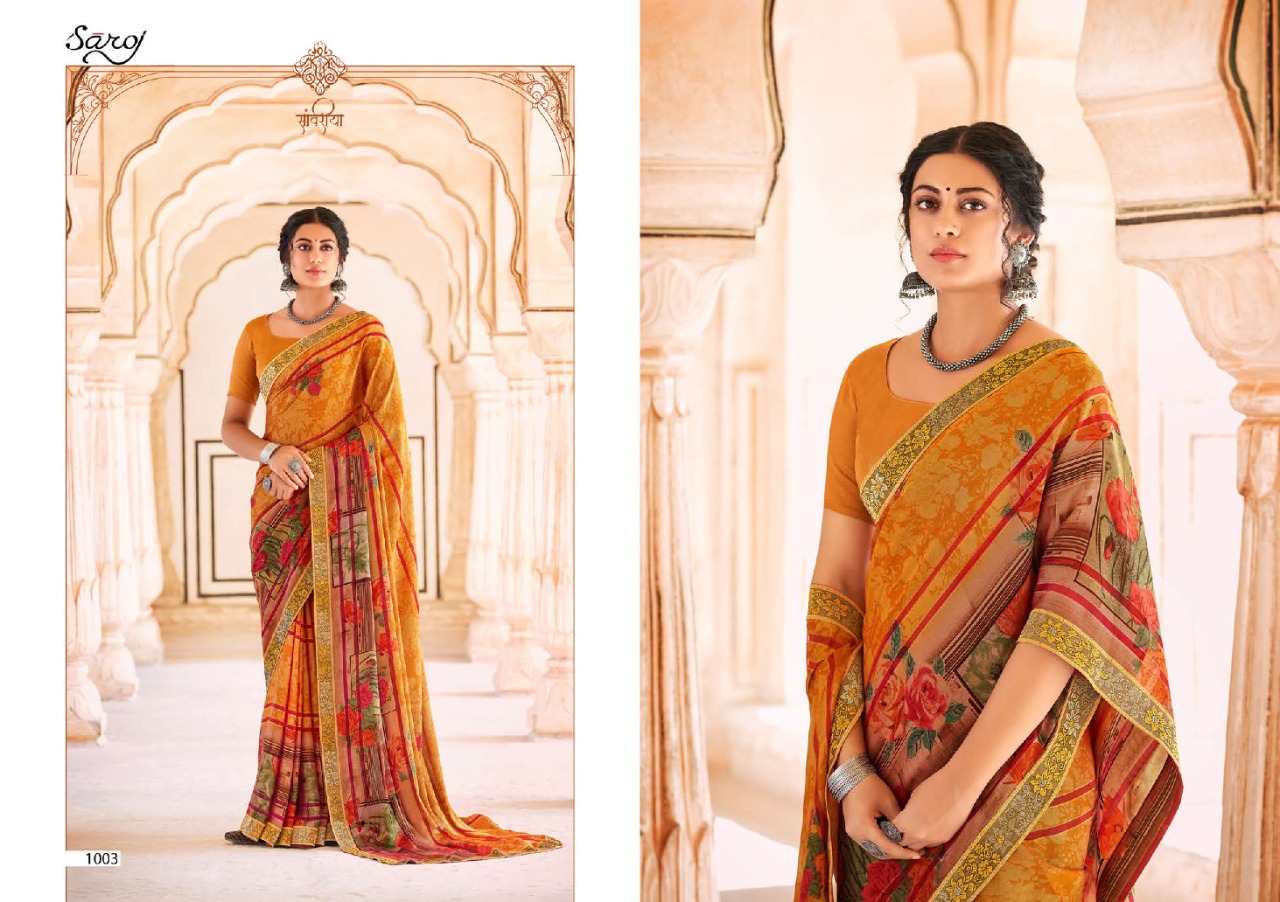 saroj saree Albelee weightless classic trendy look saree catalog