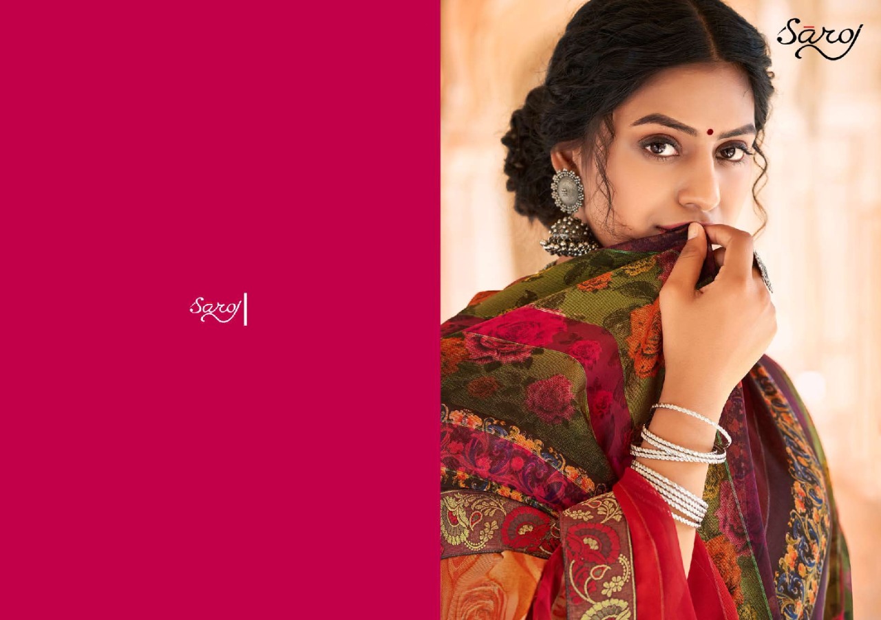 saroj saree Albelee weightless classic trendy look saree catalog