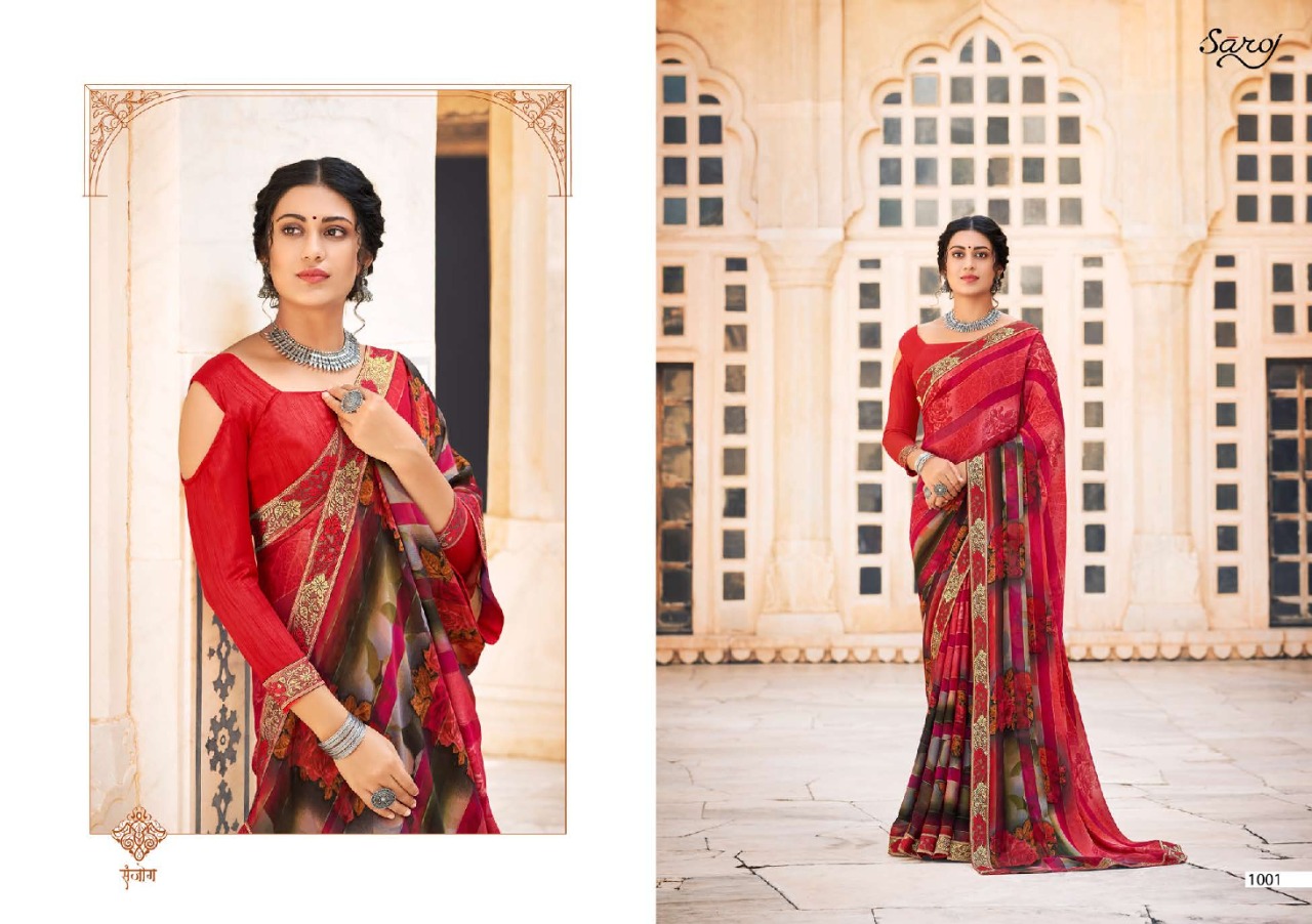 saroj saree Albelee weightless classic trendy look saree catalog