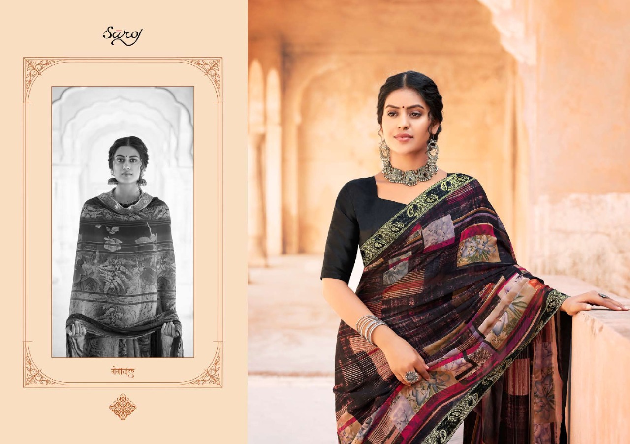 saroj saree Albelee weightless classic trendy look saree catalog