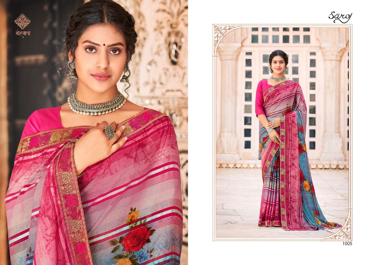 saroj saree Albelee weightless classic trendy look saree catalog