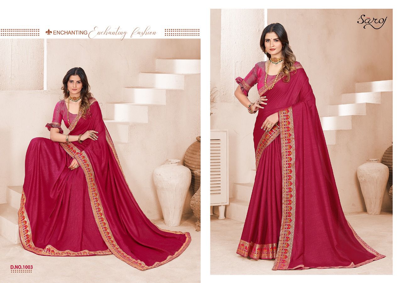 saroj saree milaan vichitra catchy look saree catalog