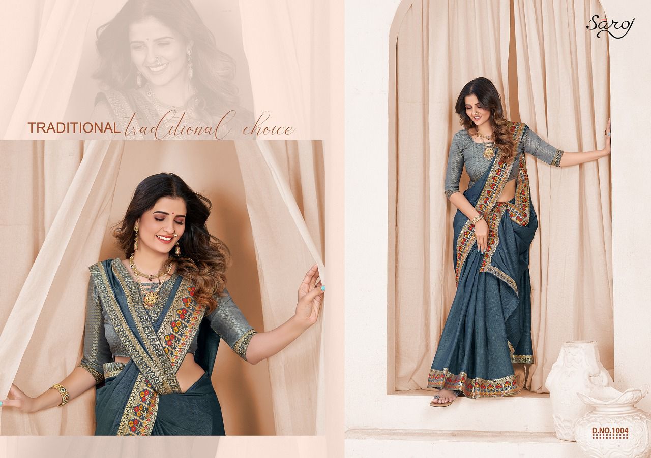 saroj saree milaan vichitra catchy look saree catalog