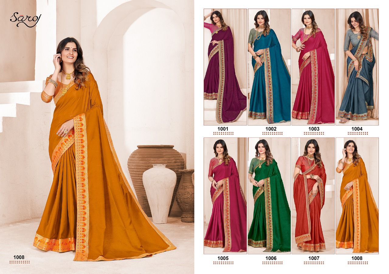 saroj saree milaan vichitra catchy look saree catalog