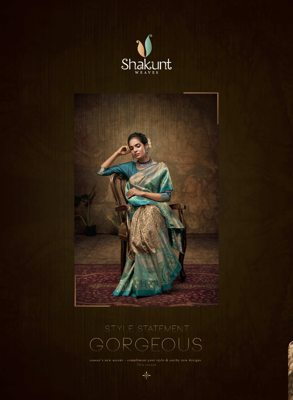shakunt weaves ashwini art silk regal look saree catalog