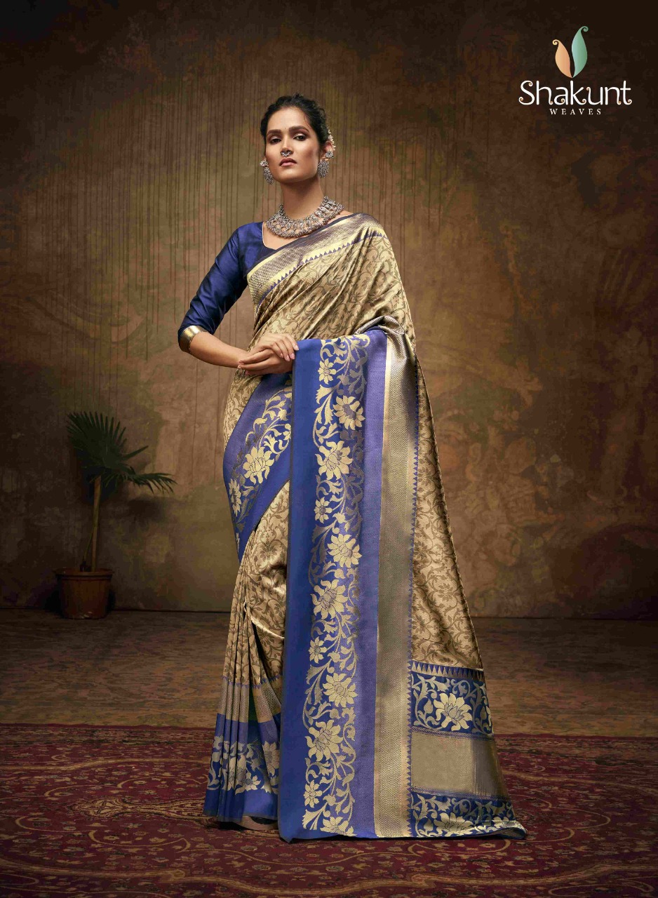 shakunt weaves ashwini art silk regal look saree catalog