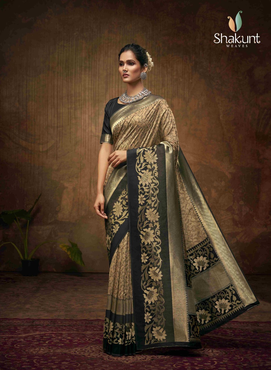 shakunt weaves ashwini art silk regal look saree catalog