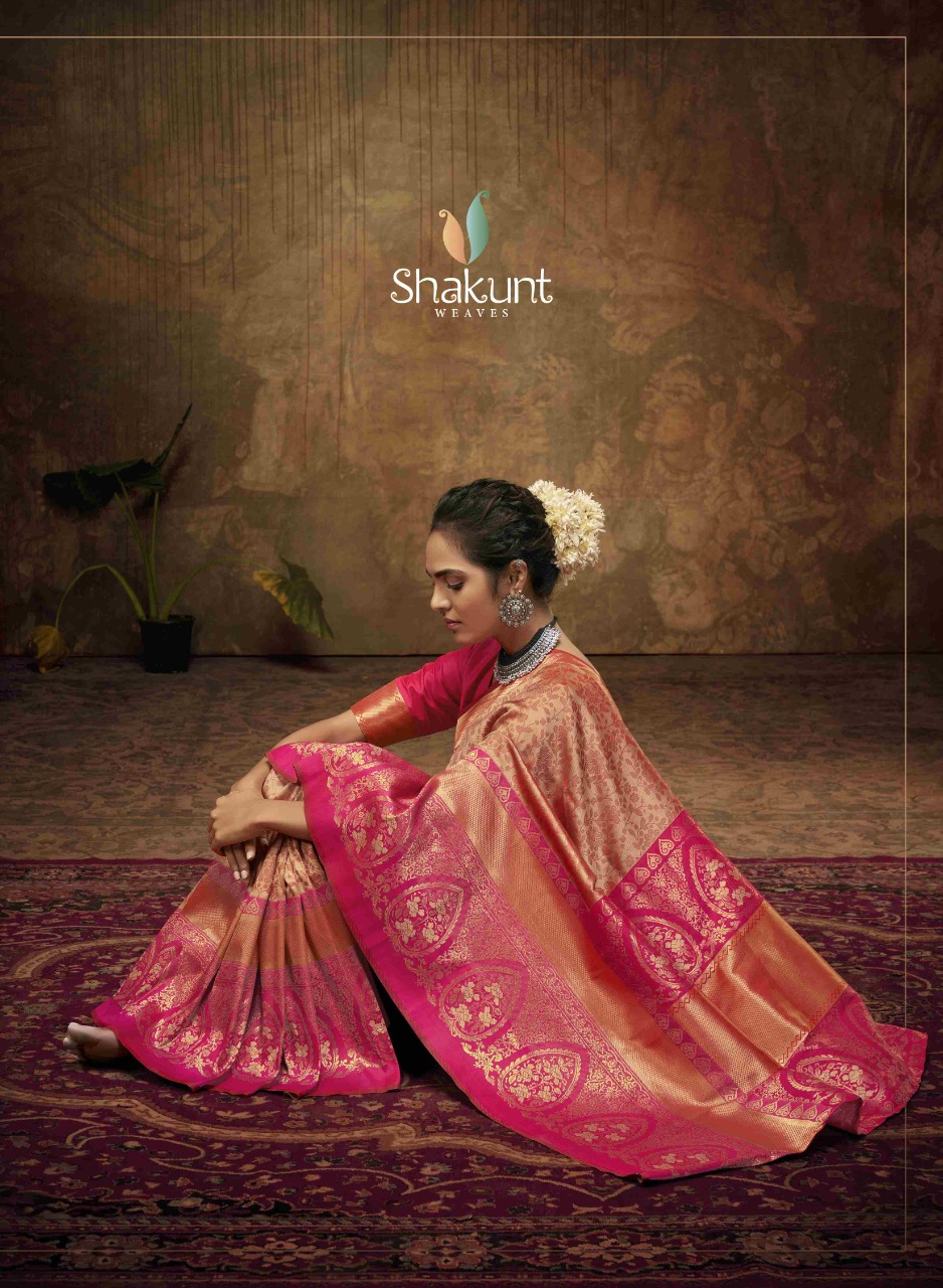 shakunt weaves ashwini art silk regal look saree catalog