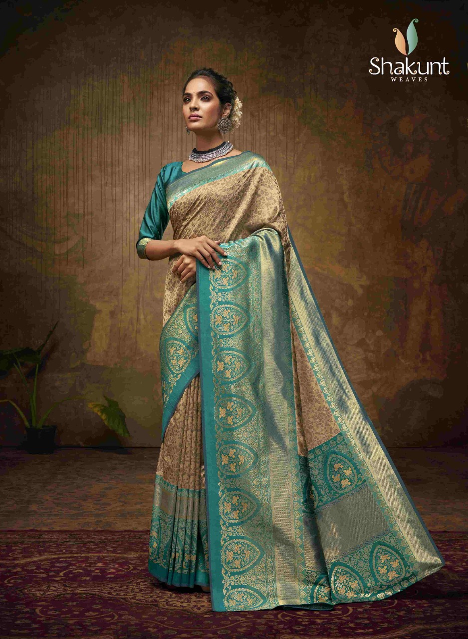 shakunt weaves ashwini art silk regal look saree catalog