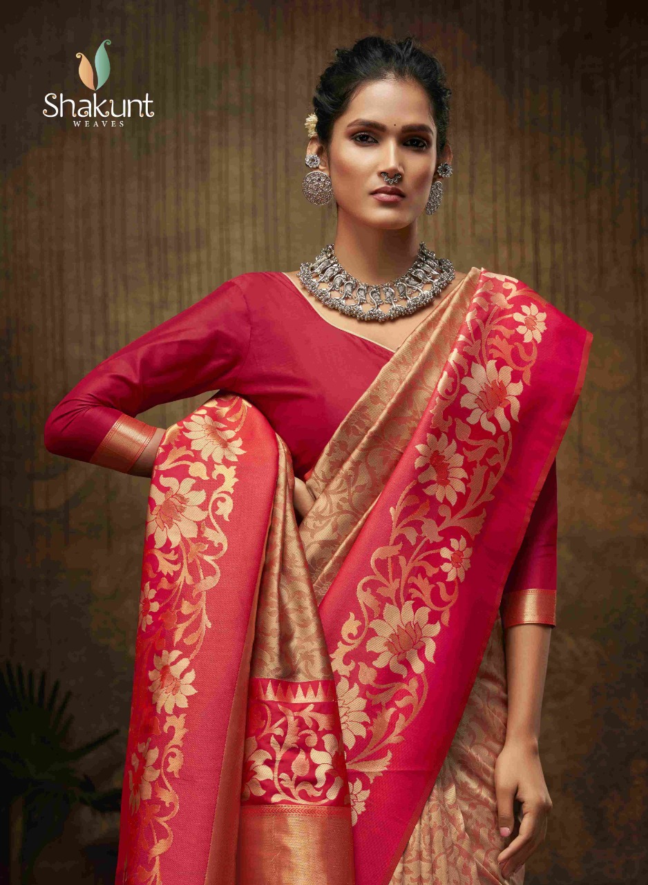 shakunt weaves ashwini art silk regal look saree catalog