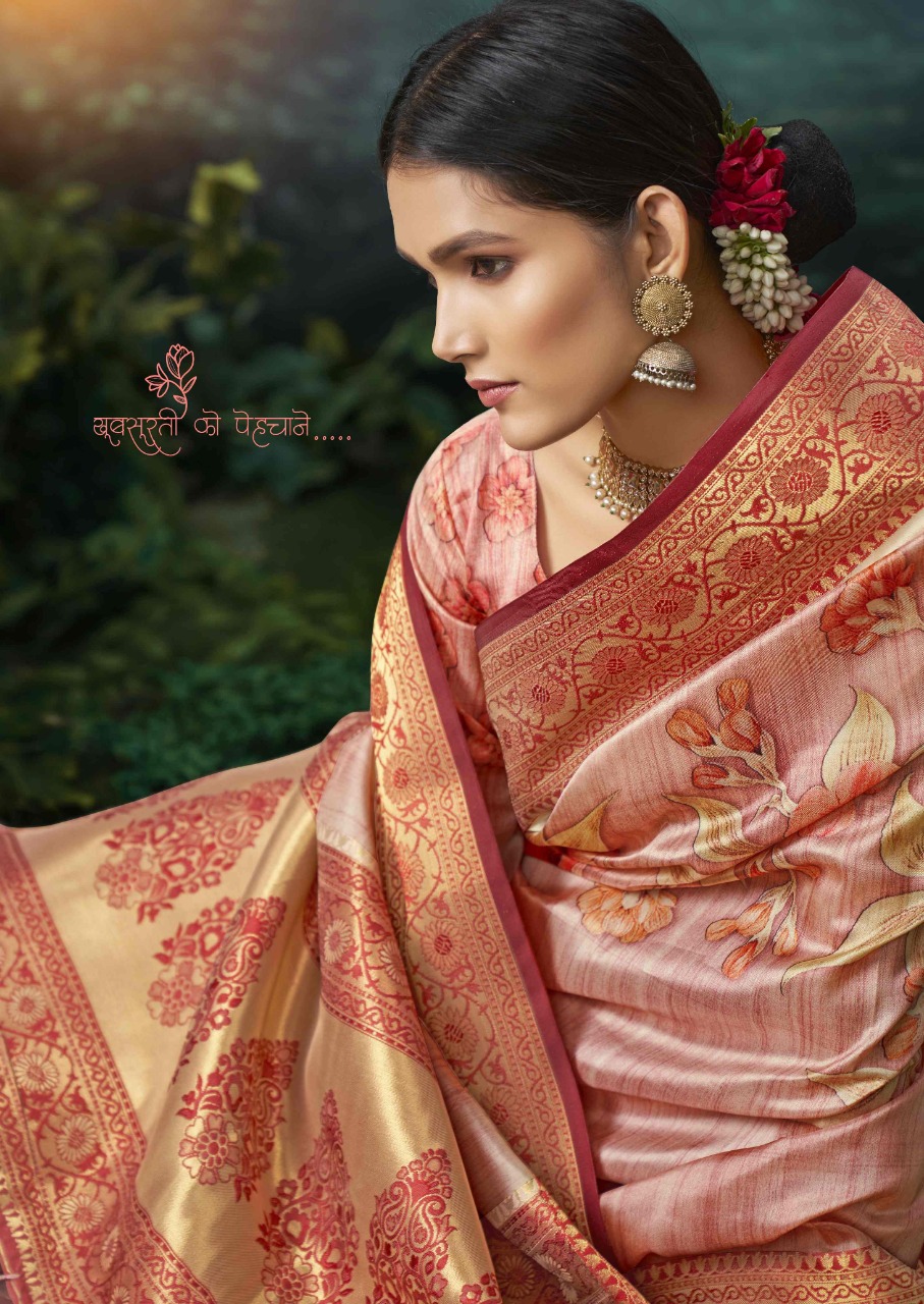 shakunt weaves Chitrahaar silk digital print catachy print saree catalog