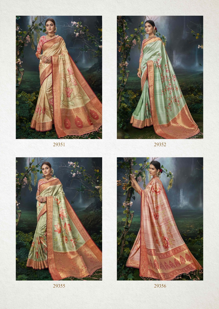 shakunt weaves Chitrahaar silk digital print catachy print saree catalog