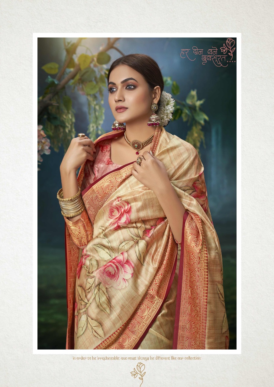 shakunt weaves Chitrahaar silk digital print catachy print saree catalog