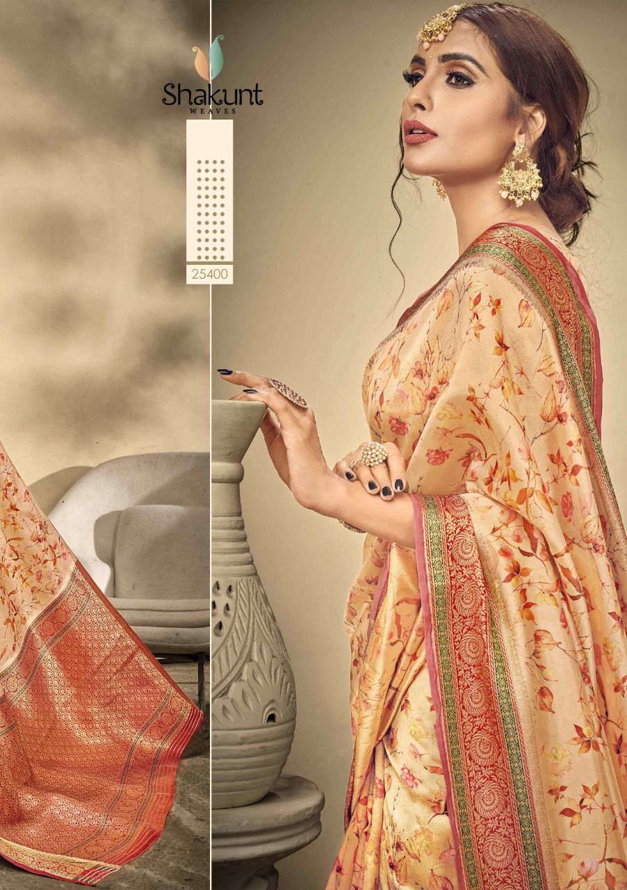 shakunt weaves Divyalaxmi silk gorgeous digital print  saree catalog